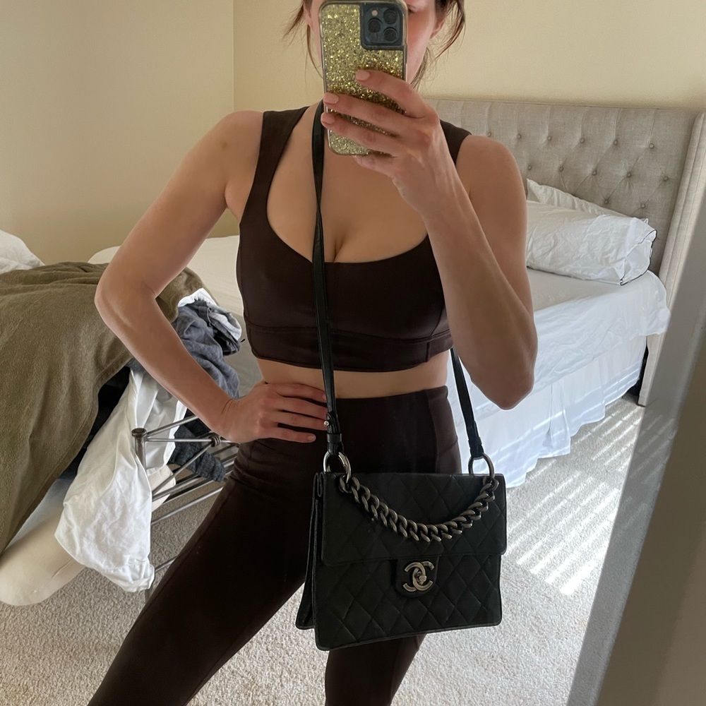 Flapbag boy collection caviar leather silver hardware crossbody option